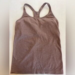 Lululemon Ebb to Street Ribbed Racerback Tank Top - Brown